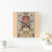 Dekokissen Quadratische Wanduhr (Zuhause)