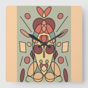 Dekokissen Quadratische Wanduhr