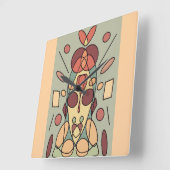 Dekokissen Quadratische Wanduhr (Winkel)