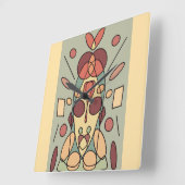 Dekokissen Quadratische Wanduhr (Winkel)