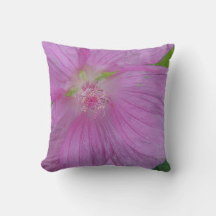 Dekokissen rosa Blütenzentrum mit Blütenstempel