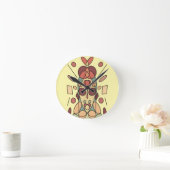 Dekokissen Runde Wanduhr (Zuhause)