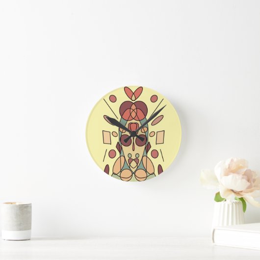 Dekokissen Runde Wanduhr (Zuhause)