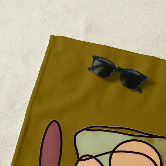 Dekokissen Strandtuch (Beispiel)