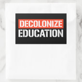 Dekolonisieren der Bildung Rechteckiger Aufkleber (Tasche)