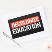 Dekolonisieren der Bildung Rechteckiger Aufkleber (Umschlag)