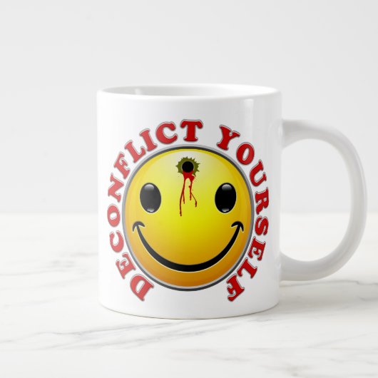 Dekonflict Sie selbst 15oz Tasse (Rechts)