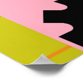 Dekonstruierte postmoderne inspirierte Kunstwerke  Poster (Ecke)