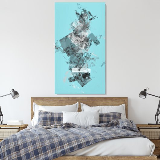 Dekonstruktion der Geometrie Leinwanddruck (Insitu (Schlafzimmer))