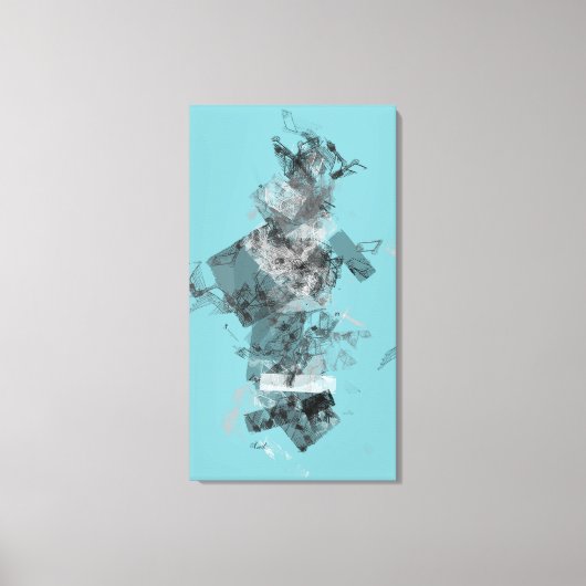 Dekonstruktion der Geometrie Leinwanddruck (Vorderseite)