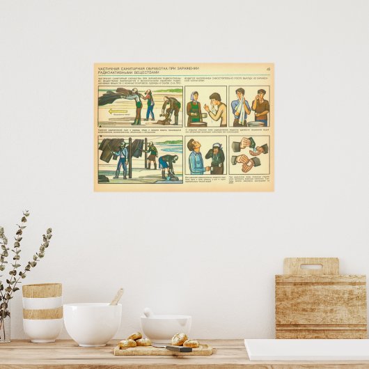 Dekontamination Poster (Küche)