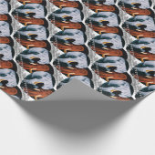 Dekontinatives Wollmammutpapier Geschenkpapier (Ecke)