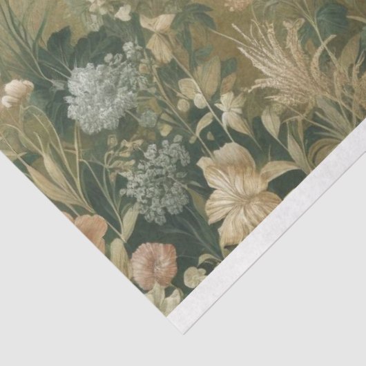 Dekopapier Botanisch, Vögel, Wald Seidenpapier (Ausschnitt)