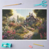 Dekopapier der verzauberten Hütte 1 Seidenpapier (Basteln)