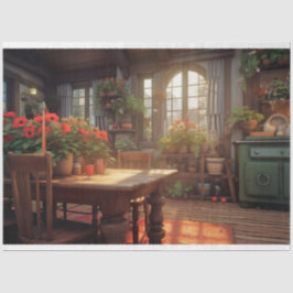 Dekopapier der verzauberten Hütte 4 Seidenpapier