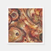 Dekopapier des Autumn Pumpkin Gewürz Alkohol Tinte Serviette (Vorderseite)