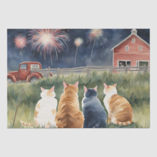 Dekopapier für Katzen und Feuerwerkskörper Seidenpapier