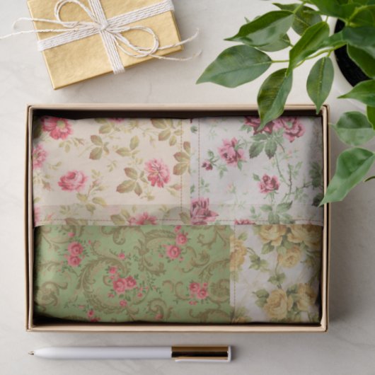 Dekopapier für Patchwork-Rose Seidenpapier (Geschenk)