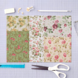 Dekopapier für Patchwork-Rose Seidenpapier