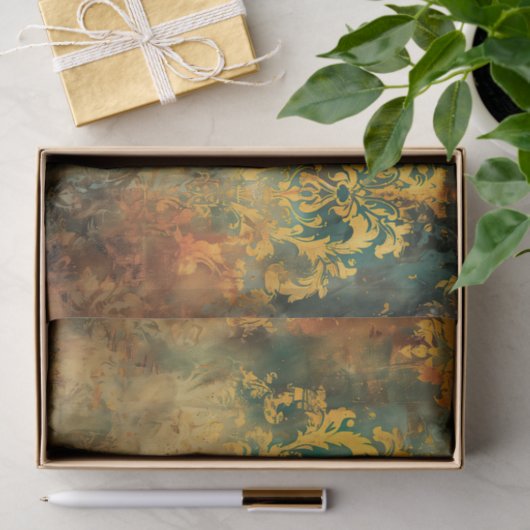 Dekopapier für Rustikale Damasmöbel Seidenpapier (Geschenk)