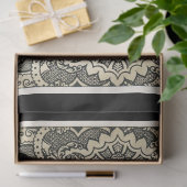 Dekopapier für schwarze und weiße Damaskus Seidenpapier (Geschenk)