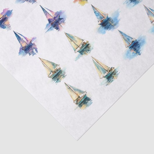 Dekopapier für Segelboote Seidenpapier (Ausschnitt)
