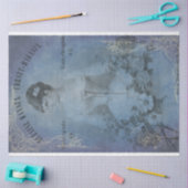 Dekopapier für verblichene blaue Ladys Seidenpapier (Basteln)