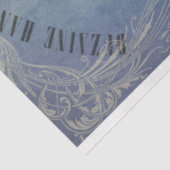 Dekopapier für verblichene blaue Ladys Seidenpapier (Ausschnitt)