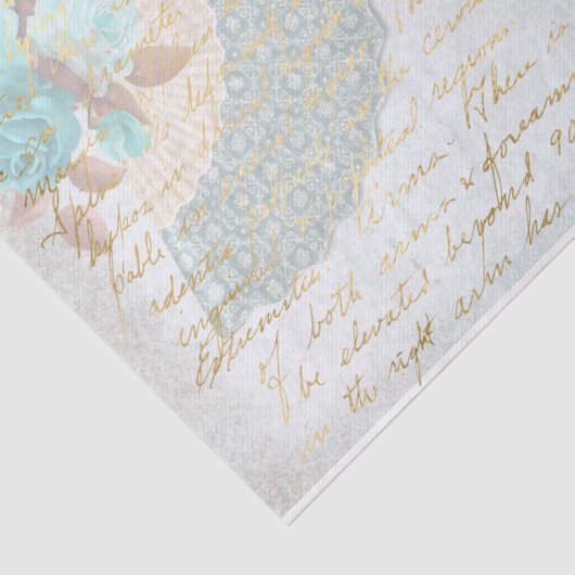 Dekopapier für viktorianische Papierlüfter Türkisf Seidenpapier (Ausschnitt)