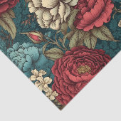 Dekopapier für Vintage rote Blume Seidenpapier (Ausschnitt)