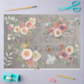 Dekopapier gotische Blumendesign Seidenpapier (Basteln)