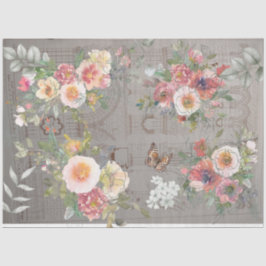 Dekopapier gotische Blumendesign Seidenpapier