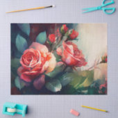 Dekopapier, Umschlag - Garten der verzauberten Ros Seidenpapier (Basteln)