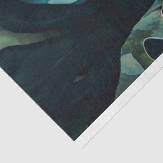 Dekopapier, Wrapping Paper - verzauberter Dschunge Seidenpapier (Ausschnitt)