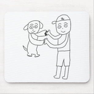 Dekopin und Otani-san verbinden Hände Mousepad