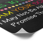 Dekoplakat für Schulverwalter Poster (Ecke)