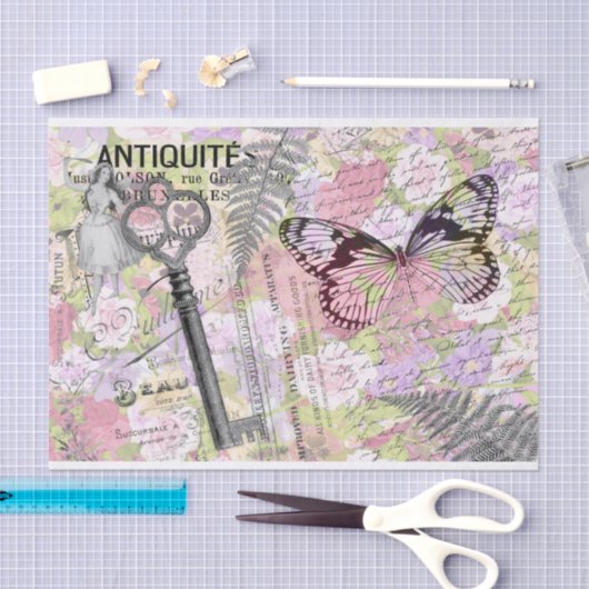 Dekopulationspapier für Butterfly-Schlüssel Seidenpapier (Handwerk)