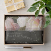 Dekopulationspapier für dunkle Blumenmuster Seidenpapier (Geschenk)