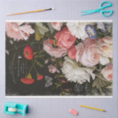 Dekopulationspapier für dunkle Blumenmuster Seidenpapier (Basteln)