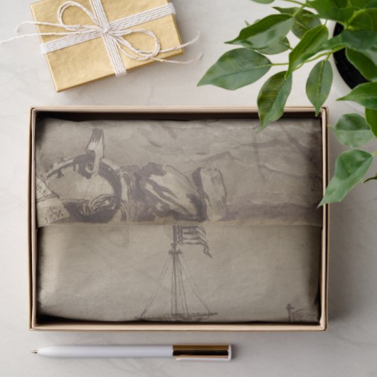 Dekopulver für nautische Möbel Seidenpapier (Geschenk)