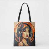 Dekor Art Déco neu interpretiert Tasche (Vorderseite)