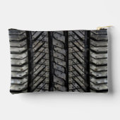 Dekor aus schwarzem Reißkautschuk Zubehörtasche (Rückseite)