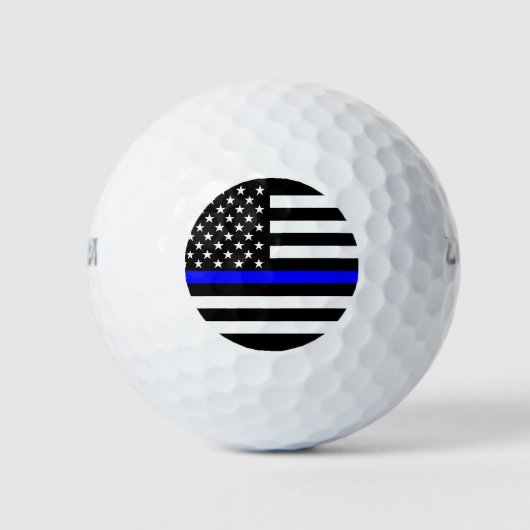 Dekor der American Thin Blue Line Golfball (Vorderseite)