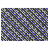 Dekor der American Thin Blue Line Tischdecke (Vorderseite (Horizontal))