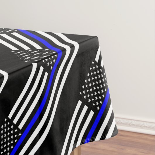 Dekor der American Thin Blue Line Tischdecke (Beispiel)