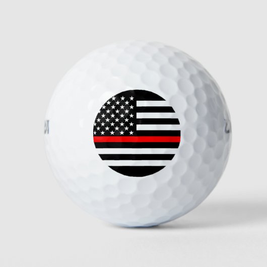 Dekor der American Thin Red Line Golfball (Vorderseite)