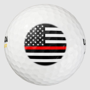 Dekor der American Thin Red Line Golfball