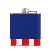 Dekor der amerikanischen Flagge Flachmann (Rückseite)