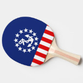 Dekor der amerikanischen Flagge Tischtennis Schläger (Seitenansicht)
