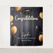 Dekor der benutzerdefinierten Graduationspartei 20 Wandteppich (Vorderseite)